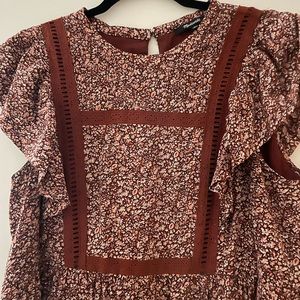 Madewell Floral dress- Size Large